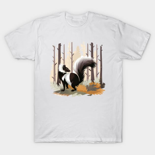 Skunk T-Shirt by zooleisurelife